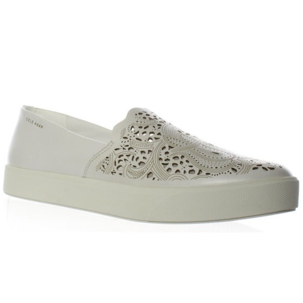 Cole Haan Womens Grand Spctr2 White Casual Flats